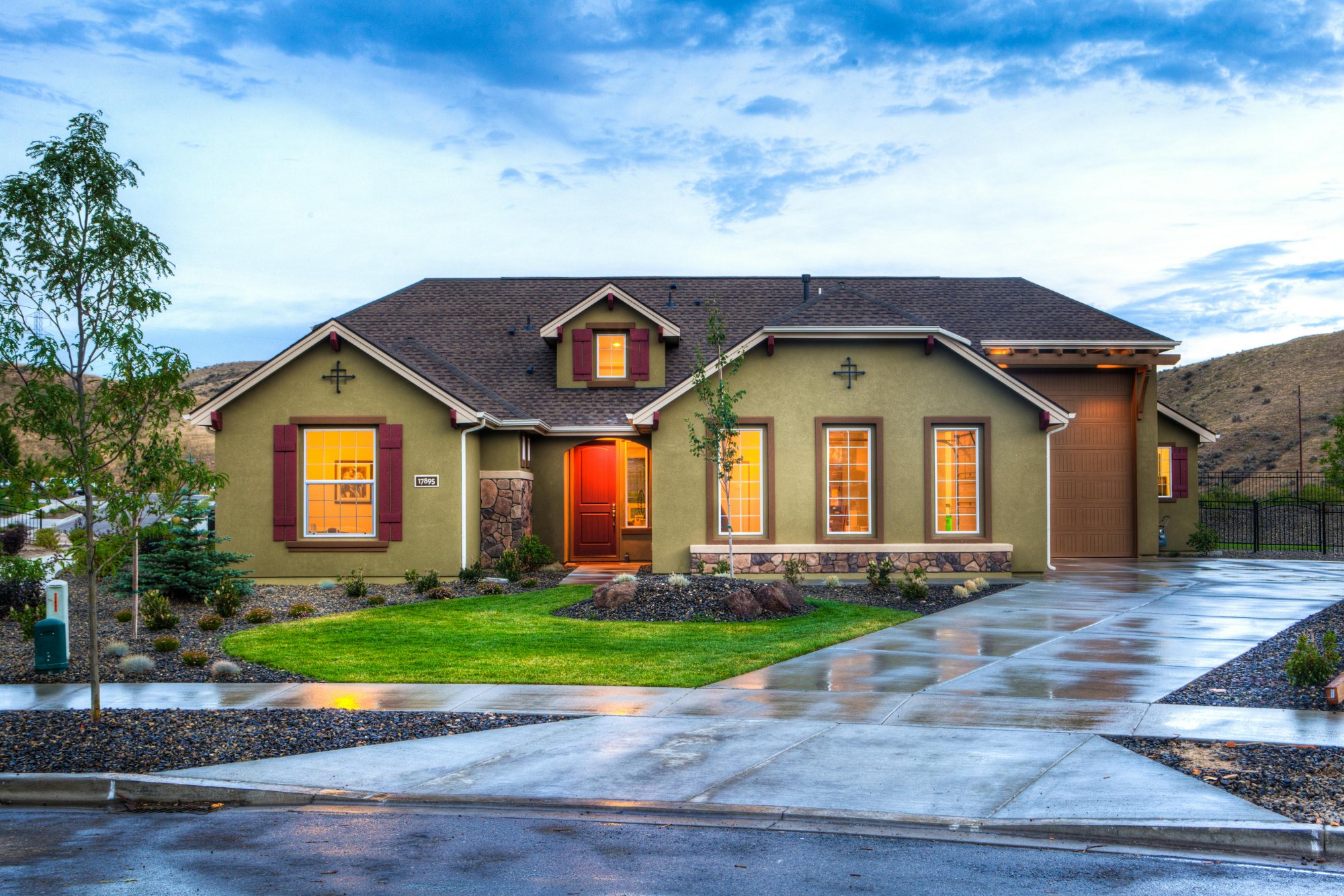 Completed residential architectural-shingle roof