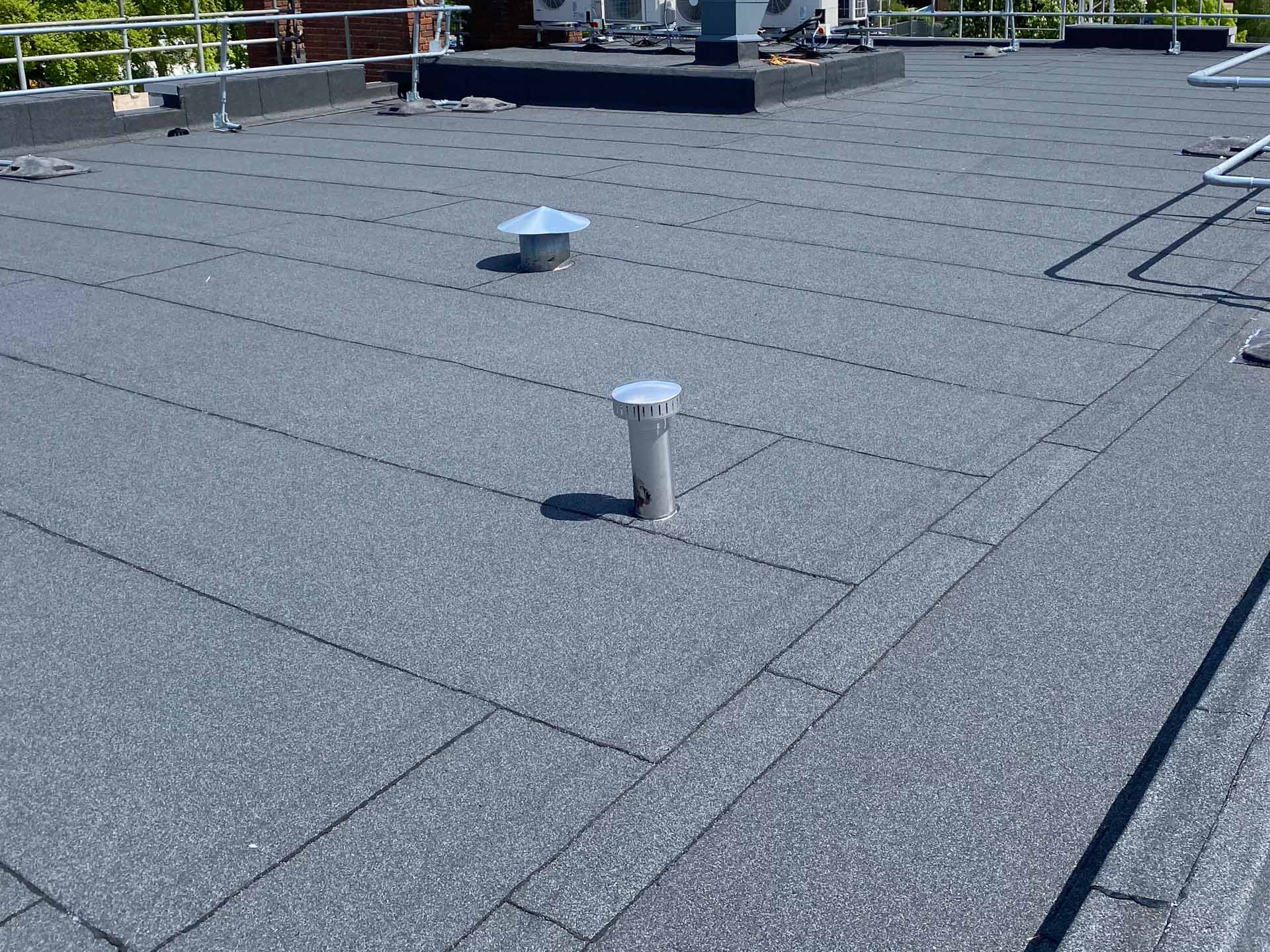 Commercial flat roof