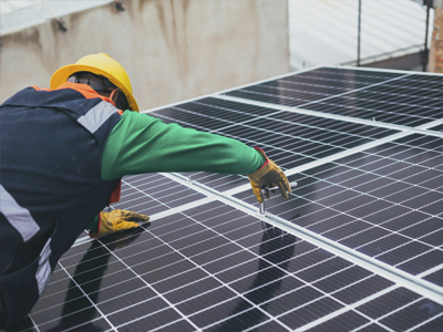 Solar panel installation
